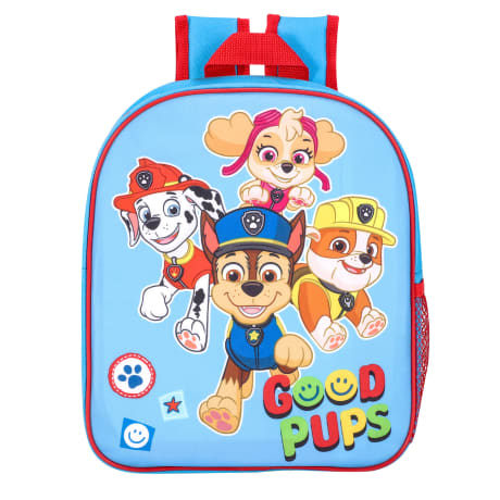 Paw Patrol Good Pups Backpack Kumperi Kids School Bag Blue Red 30cm Chase Marshall Rubble