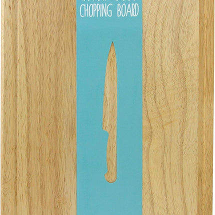 Apollo Extra Large Hevea Wood Chopping Board - 45 x 28 x 2 cm | Handle & Juice Groove | Sustainable Kitchen at Kumperi