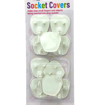 Cuddles Socket Covers (10-Pack) | Child Safety Electrical Plug Protectors | Kumperi