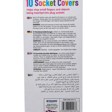 Cuddles Socket Covers (10-Pack) | Child Safety Electrical Plug Protectors | Kumperi