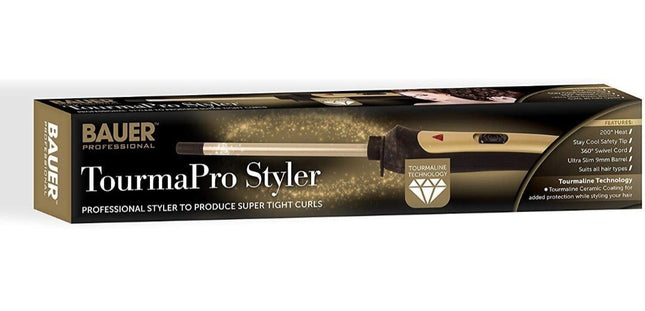 Bauer TourmaPro Styler | Professional Curling Wand with Tourmaline Technology | Kumperi