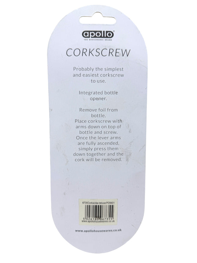 Kumperi Apollo Wing Corkscrew – Heavy‑Duty Wine Bottle Opener with Integrated Cap Opener, Easy‑Lift Lever Arms, Chrome Finish