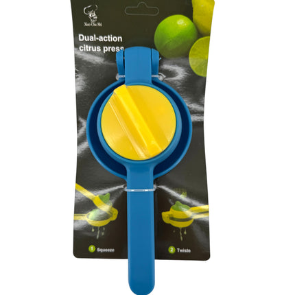 Dual-Action Citrus Press Juicer - Squeeze & Twist Lemon Lime Juicer - Professional Citrus Extractor - Available at Kumperi