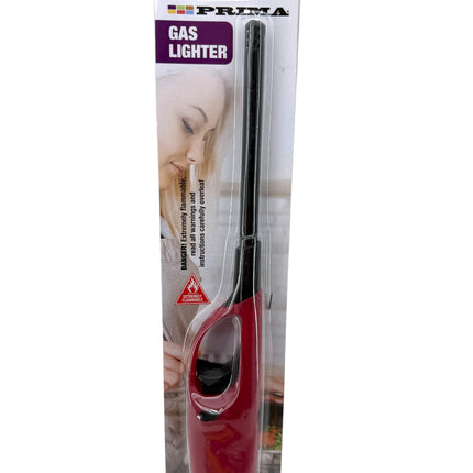 PRIMA Electronic Piezo Gas Lighter with Safety Lock - Refillable Kitchen Lighter with Adjustable Flame - Available at Kumperi