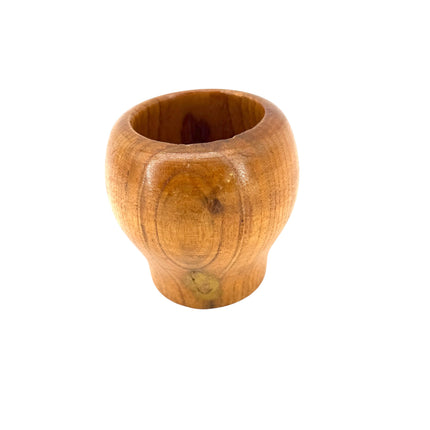 Kumperi Wooden Mortar & Pestle – Compact Herb & Spice Grinder, 10 cm Bowl, 14 cm Pestle, Handcrafted Beech Finish