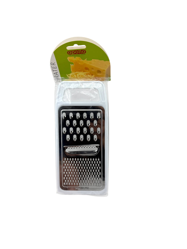 Apollo Stainless Steel Multi-Surface Grater - 3-in-1 Coarse Fine Slicer - Professional Kitchen Grater - Available at Kumperi