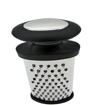 Kumperi Apollo Stainless Steel Hand Grater – Oval Grater, Coarse & Fine Sides, Soft‑Grip Ends, 20 cm