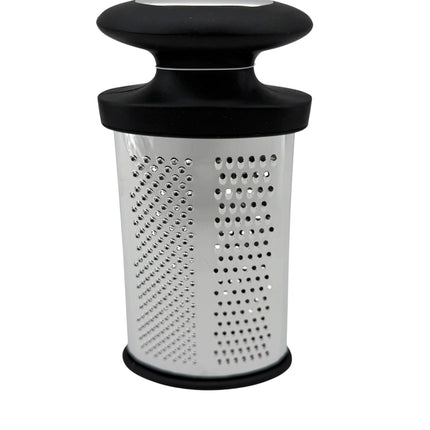 Kumperi Apollo Stainless Steel Hand Grater – Oval Grater, Coarse & Fine Sides, Soft‑Grip Ends, 20 cm