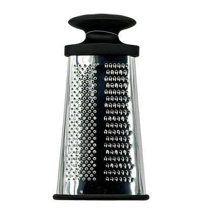Kumperi Apollo Stainless Steel Hand Grater – Oval Grater, Coarse & Fine Sides, Soft‑Grip Ends, 20 cm