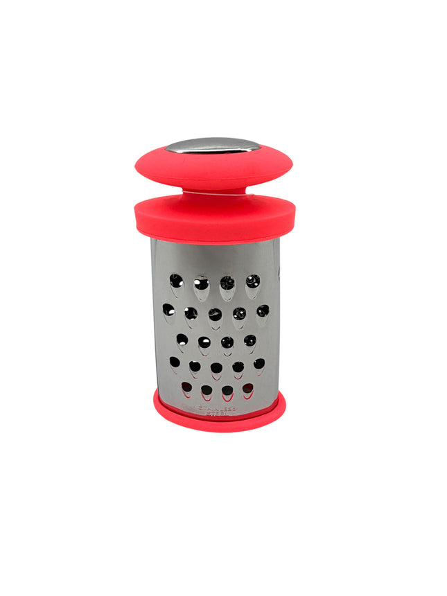 6-Inch Professional Stainless Steel Box Grater with Ergonomic Silicone Handles - Multi-Surface Kitchen Grater for Cheese, Vegetables & Citrus - Available at Kumperi