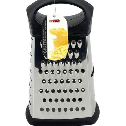 Apollo 4-Sided Box Grater Stainless Steel Multi-Function Kitchen Grater with Ergonomic Handle | Kumperi