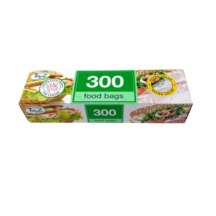 300 Food Bags - Standard 17cm Food Storage Bags | Fresh Food Keeps for Longer | Kumperi