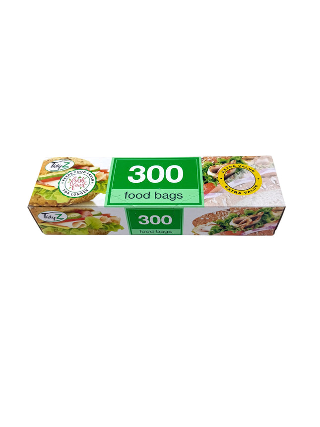 300 Food Bags - Standard 17cm Food Storage Bags | Fresh Food Keeps for Longer | Kumperi