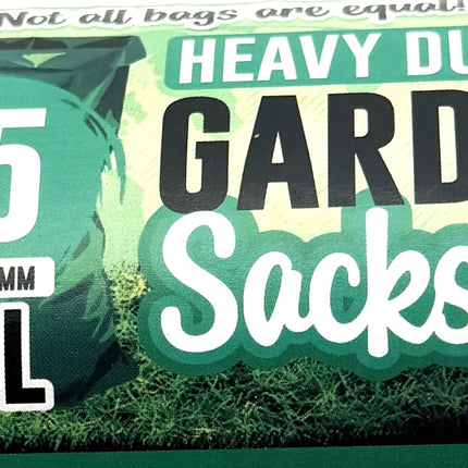 25 Heavy Duty Garden Sacks - Extra Strong Garden Waste Bags 80L | Landscaping Bags 700x860mm | Kumperi