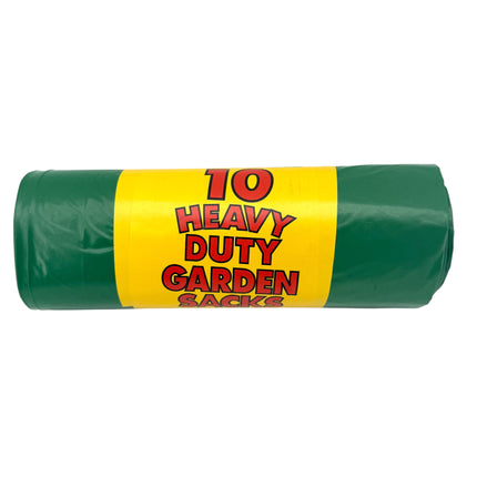 10 Heavy Duty Garden Sacks - 100% Recycled Plastic Garden Waste Bags | Eco-Friendly Landscaping Bags | Kumperi