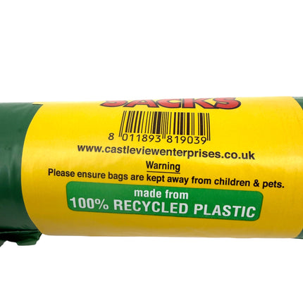 10 Heavy Duty Garden Sacks - 100% Recycled Plastic Garden Waste Bags | Eco-Friendly Landscaping Bags | Kumperi