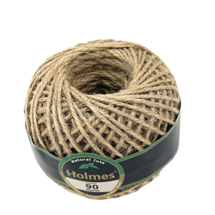 Holmes Natural Jute Twine 90m Ball - Eco-Friendly Garden String for Crafts, Gardening & DIY Projects | Green & Natural Colours Available | Kumperi