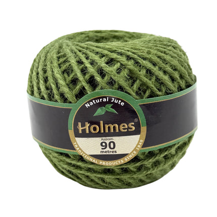 Holmes Natural Jute Twine 90m Ball - Eco-Friendly Garden String for Crafts, Gardening & DIY Projects | Green & Natural Colours Available | Kumperi