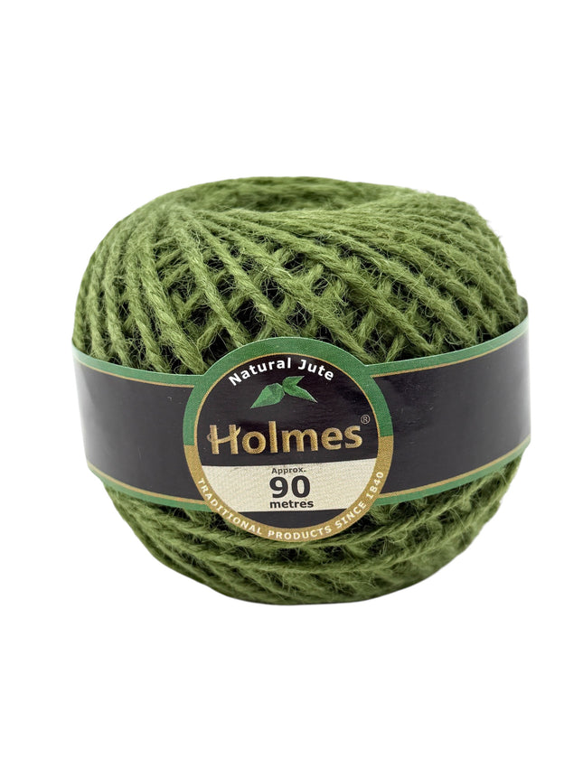 Holmes Natural Jute Twine 90m Ball - Eco-Friendly Garden String for Crafts, Gardening & DIY Projects | Green & Natural Colours Available | Kumperi