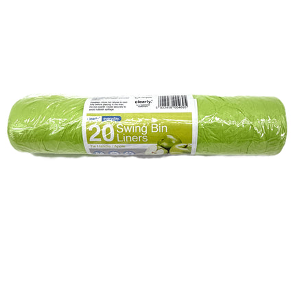 5 x Scented Swing Bin Liners 20 Pack - Tie Handle Garbage Bags with Lavender, Vanilla, Orange, Apple & Rose Fragrances | 50L Capacity Waste Bags | Kumperi