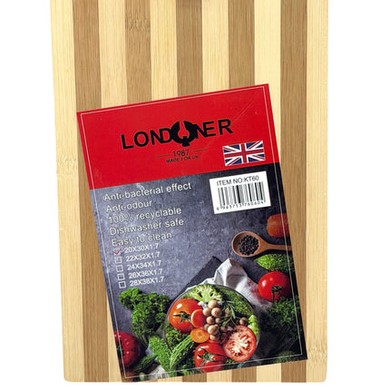 Compact 30x20x1.7 cm Wood Cutting Board | Anti-Bacterial Kitchen Chopping Block | Shop Kumperi
