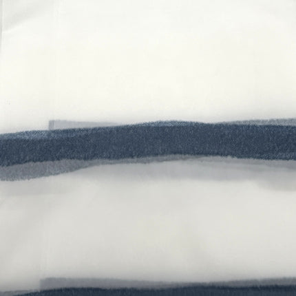 Bathroom Solutions® PEVA Shower Curtain - Modern Blue Abstract Stripe Design | 180x180cm | 12 Hooks | Kumperi Home