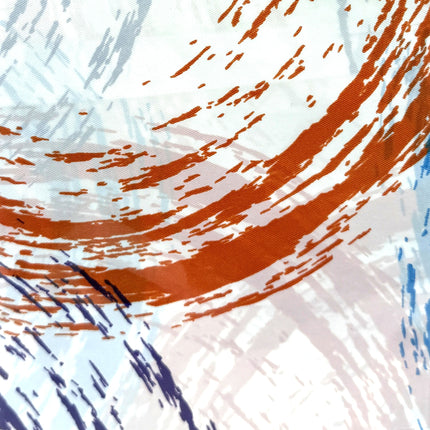 Adorn Abstract Brushstroke PEVA Shower Curtain 180 cm x 180 cm Set | KUMPERI