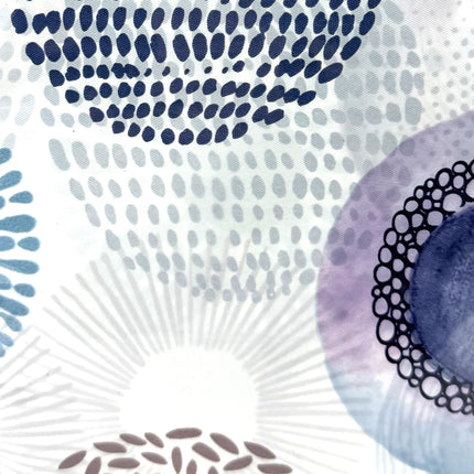 Adorn Dot Pattern PEVA Shower Curtain 180 cm x 180 cm Set | KUMPERI