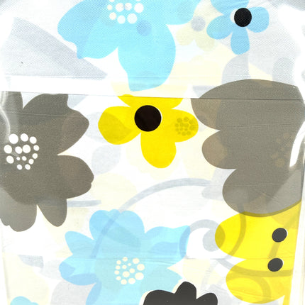 Adorn Floral Pattern PEVA Shower Curtain 180 cm x 180 cm Set | KUMPERI