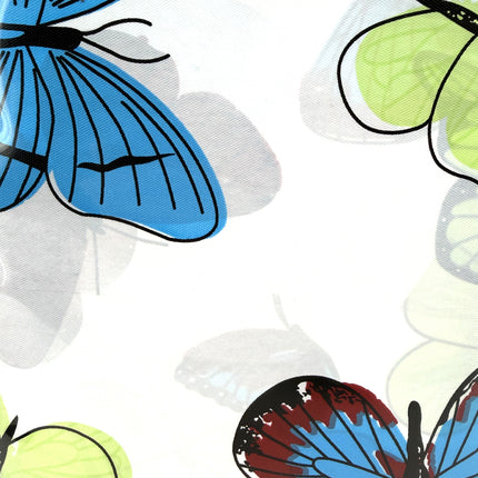 Adorn Butterfly Pattern PEVA Shower Curtain 180 cm x 180 cm Set | KUMPERI