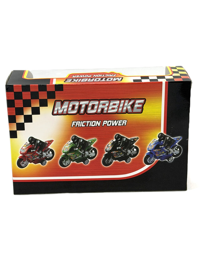 Friction Power Motorbike Toy Kumperi Racing Motorcycle with Rider Kids