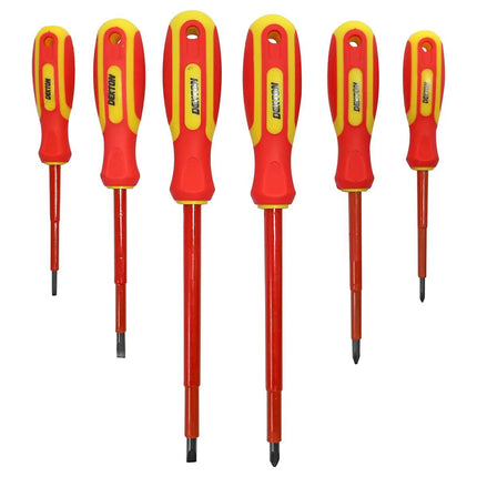 Dekton 6-Piece Insulated Screwdriver Set | Professional Grade, Anti-Slip Handles | Kumperi