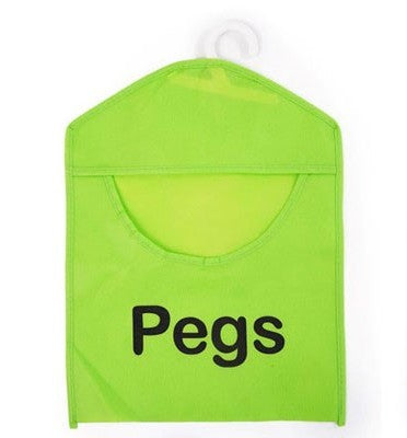 Bright & Homely Weatherproof Peg Bag Multi-Colour Fabric Clothes Peg Storage with Hanging Hook | Kumperi