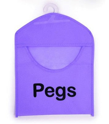Bright & Homely Weatherproof Peg Bag Multi-Colour Fabric Clothes Peg Storage with Hanging Hook | Kumperi