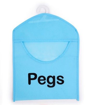 Bright & Homely Weatherproof Peg Bag Multi-Colour Fabric Clothes Peg Storage with Hanging Hook | Kumperi