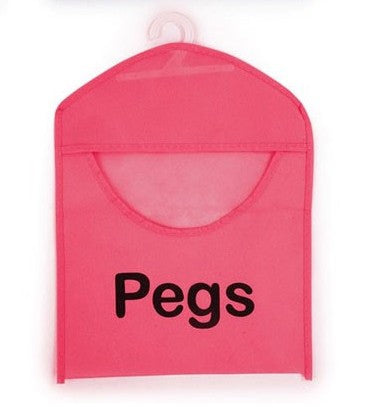 Bright & Homely Weatherproof Peg Bag Multi-Colour Fabric Clothes Peg Storage with Hanging Hook | Kumperi