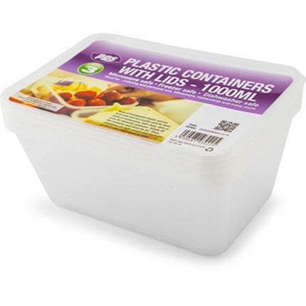 MICRO 3 CONTAINER & LIDS 1000ML