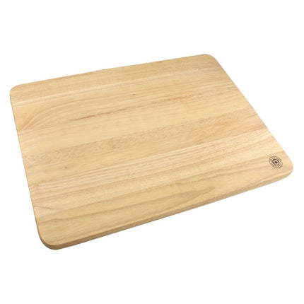 Apollo Hevea Rubber Wood Pastry Board - 45x35cm | Large Wooden Cutting & Dough Kneading Surface | Sustainable Kitchen | Kumperi