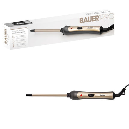 Bauer Pro Tourmaline Tight Curl Wand – Professional Slim Curling Wand for Defined, Long‑Lasting Curls | Kumperi