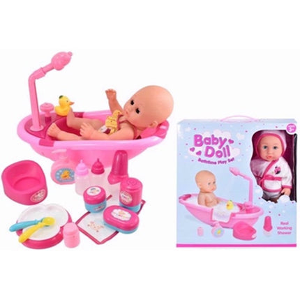 BABY DOLL BATHTIME PLAYSET
