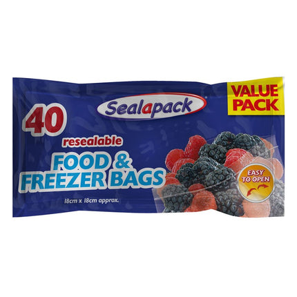 SEALAPACK FOOD AND FREEZER BAGS 40PCE