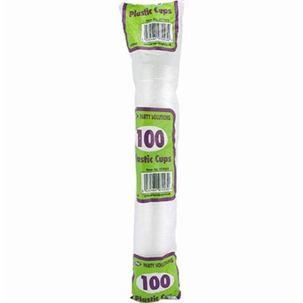 PLASTIC 100 DRINK CUPS CLEAR 180ML