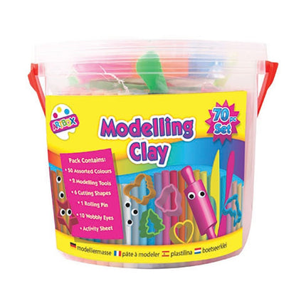 ART BOX MODELING CLAY WITH TOOLS