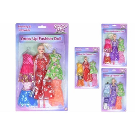 DOLL WITH 4 DRESSES