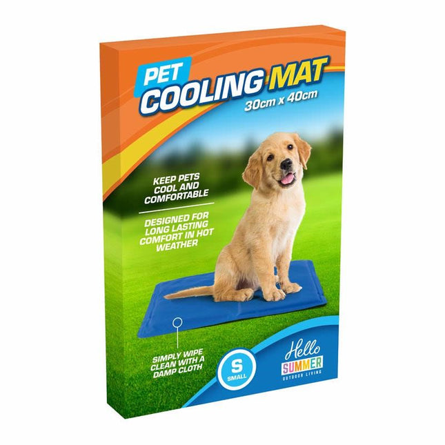 Hello Summer Pet Cooling Mat Blue 30cm x 40cm Kumperi Pressure Activated Dog Pad Small