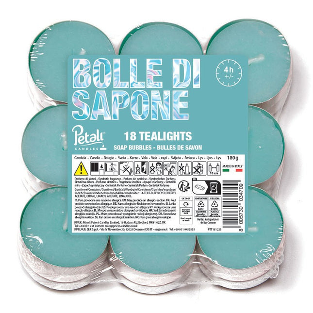 Tealights Candles Soap Bubbles