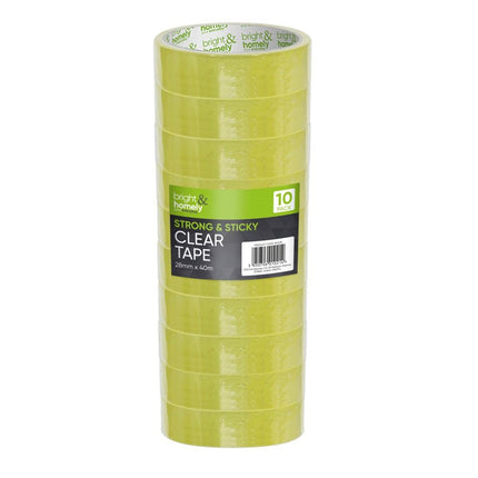TAPE CLEAR 24MM X 40M 10 PIECES