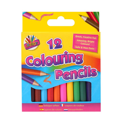 ART BOX PENCILS HALF SIZED 12