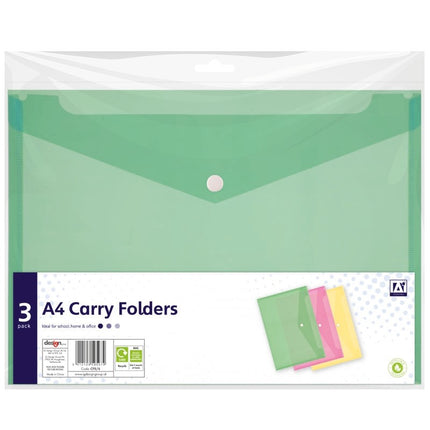 ANKER CARRY FOLDERS A4 PK3