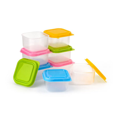 BABY PIPKIN MINI FOOD STORAGE POTS 8PCE
